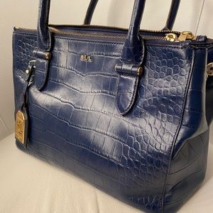Polo Ralph Lauren Crocodile Embossed Leather